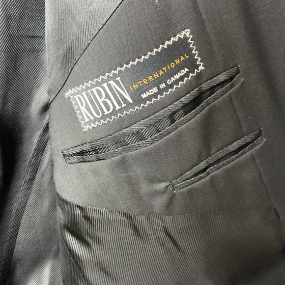 Rubin International Mens Suit Jacket  & Pants Size: 46 - Picture 3 of 7